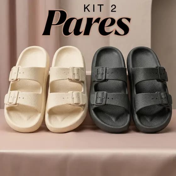 Kit 2 pares papete feminino ideal para o dia a dia