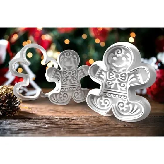 Combo X8 Cortador de Biscoito Natal Ornamental