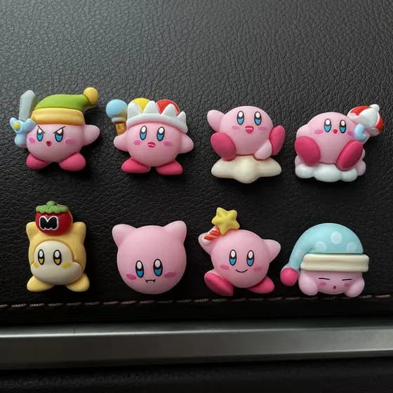 Bonito Estrela Kirby Sapato Encantos Jibz Cro Dos Desenhos Animados Resina Acessórios DIY Caso Do Telefone Móvel Feito À