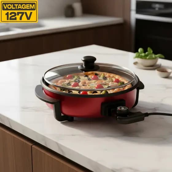 Panela Elétrica Rouge Pan610 Vermelha Cadence 127v