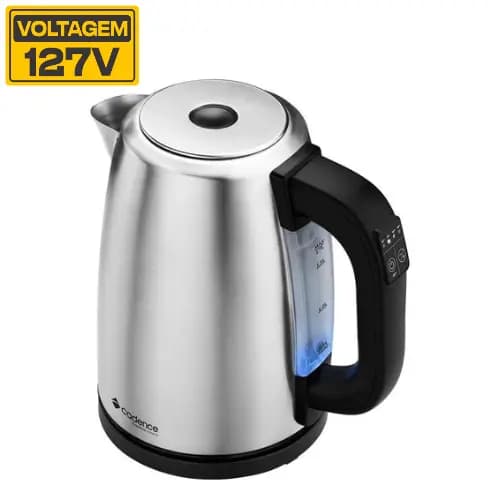 Chaleira elétrica Cadence 1,7L Inox Control 127v