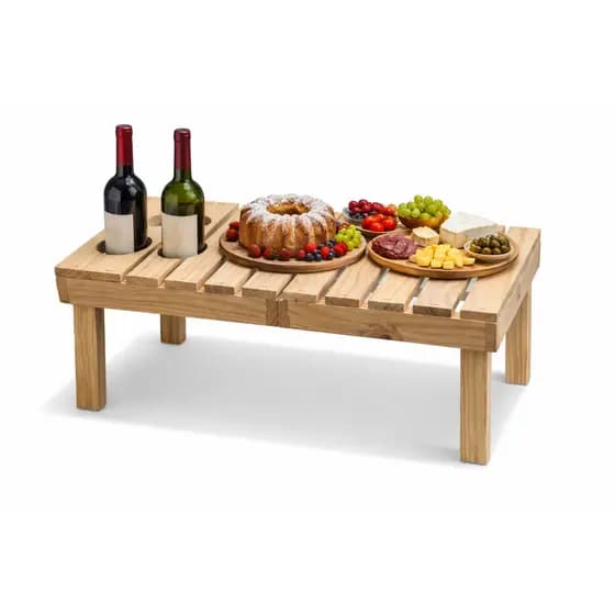 Mesa Piquenique Campping Praia Dobravel Leve Portatil Bistro Maleta