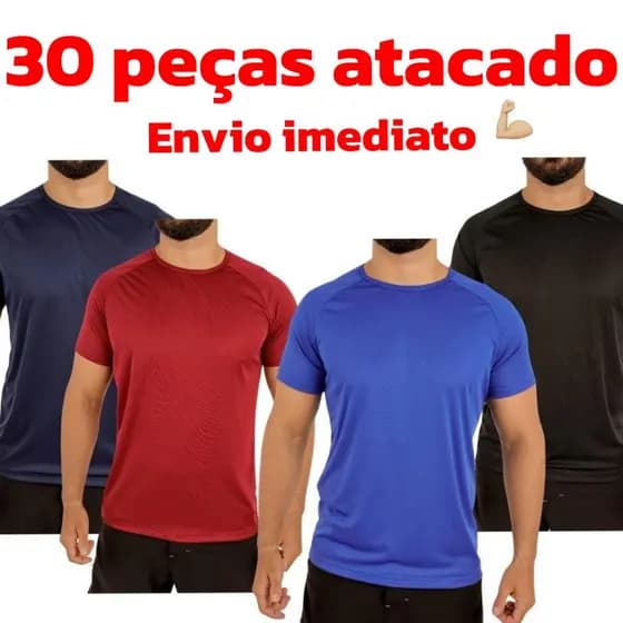 30 Camisetas masculina dryfit Atacado