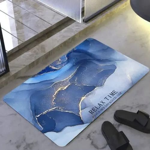Tapete Antiderrapante Banheiro Absorvente Secagem Rápida Macio Confortável