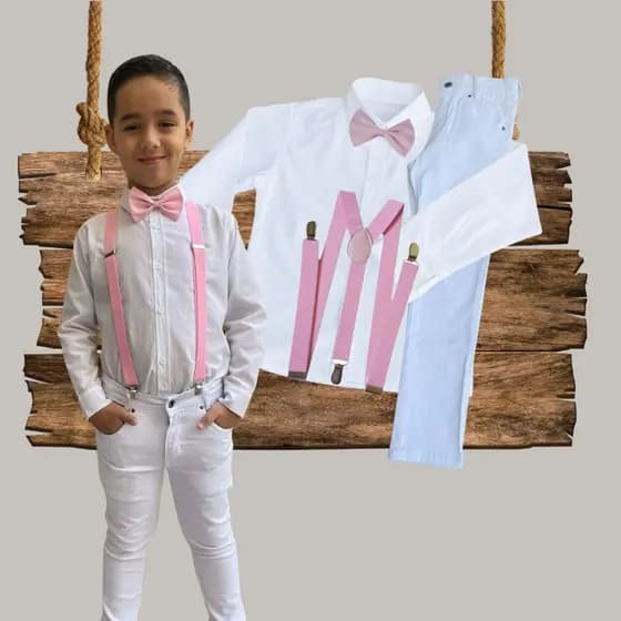 Conjunto Roupa Menino Batizado Diversas Cores Promoção