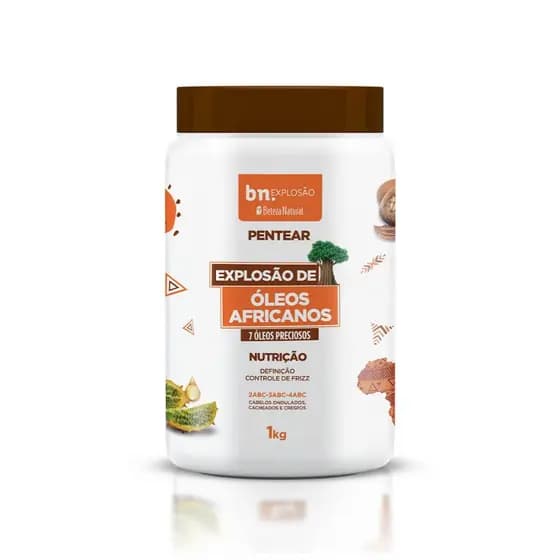 Creme de Pentear Explosão de Óleos Africanos 1kg bn.Cachos