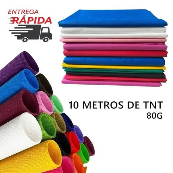 Tnt Padrão 80g 10 Metros X 1,40m Cores Vivas