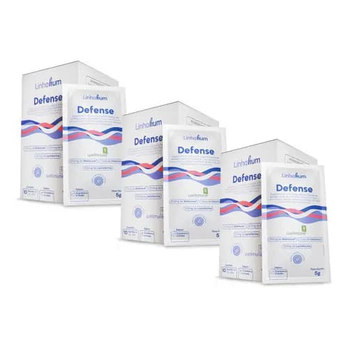 Kit 3 Suplemento Defense Imunoestimulante Imunidade Linhahum