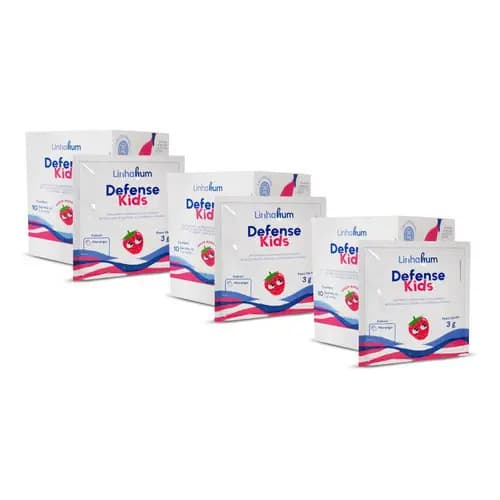 Kit 3 Suplemento Defense Kids Morango Imunidade Linhahum
