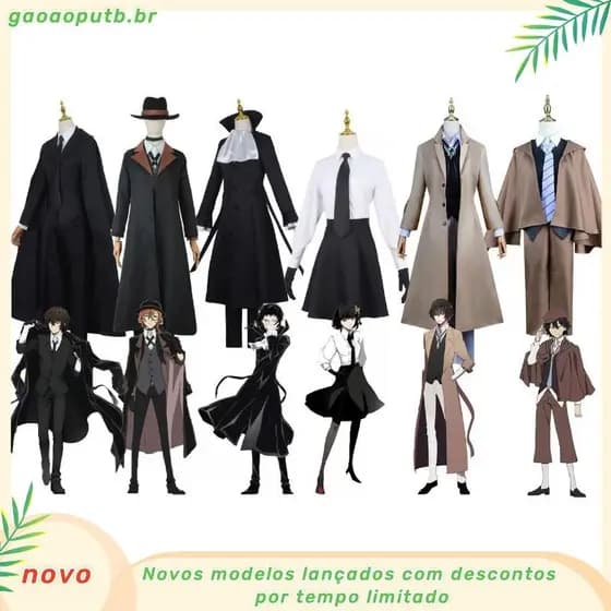 Anime Bungo Stray Dogs Ranpo Edogawa Cosplay Costume Wig Unisex Detetive Uniforme Manto De Halloween Rampo Costumes