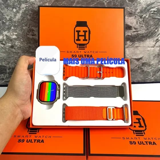 Fashion ULtra 3 max 2.21 inches Smart Watch Três Tipos De Pulseiras Esportivas iOS Android