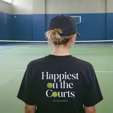Happy American retro Estilo Esportivo Carta Impressa 100 % Algodão Premium Camiseta De Manga Curta Para Mulheres