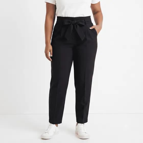 Calça Feminina Alfaiataria Plus Size G1 G2 G3 Com Cinto Casual Elegante Confortável Barra Reta