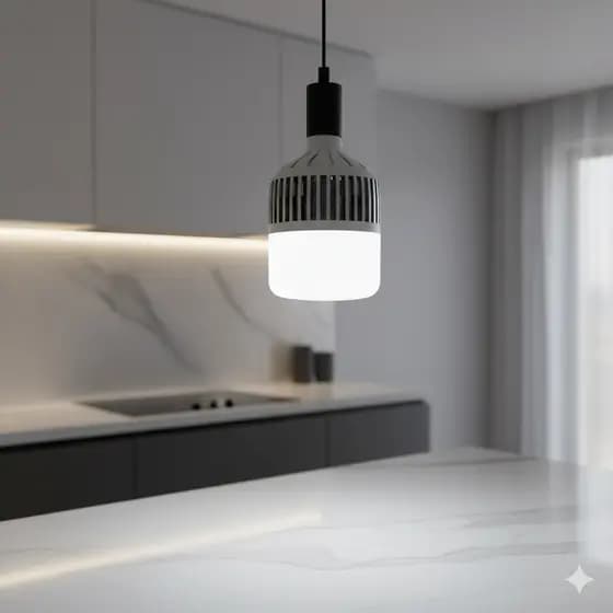 Lâmpada LED Bulbo 200W Super Potente Branco Frio 6500K Bivolt E27 Alta Iluminação Profissional