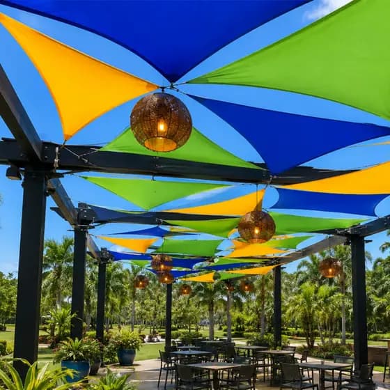 Malha Para Decoração Copa Triangulo 2 Peças De 2,0x1,80m