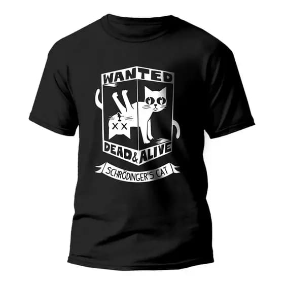 Camiseta Gatinho Fofo Gato Schrodinger Ciencia Fisica Nerd