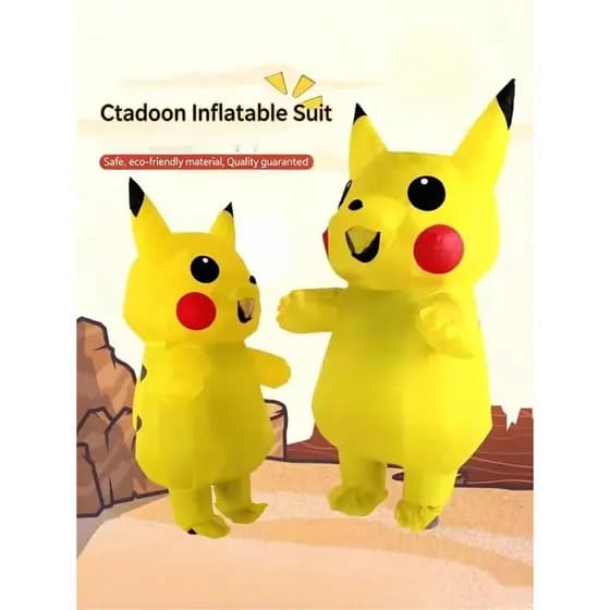 Halloween cosplay dos desenhos animados traje inflável cosplay Pica bonito engraçado mostrar boneca traje