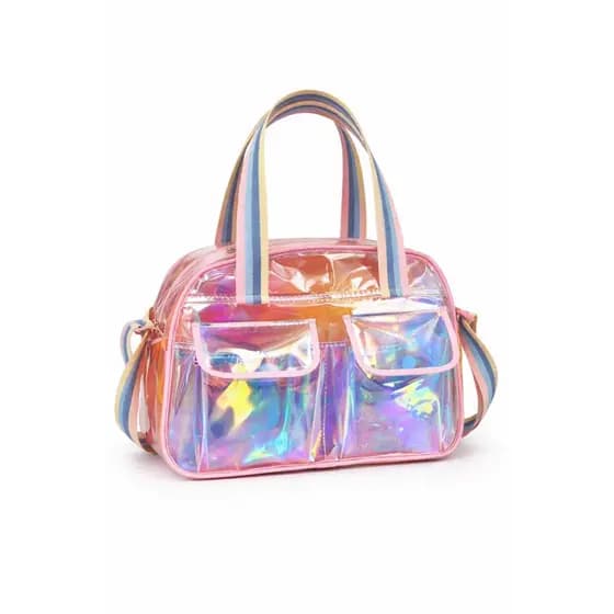 Bolsa Holográfica Transparente Shows Barzinho Praia
