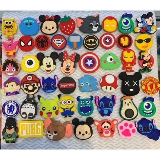 Pocket Socket Suporte Celular Dedo e Popsocket Personagens animados Desenhos