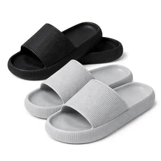 Kit 2 Pares Chinelo Masculino Feminino Nuvem Slide Lançamento Leve Confortável Ortopédico