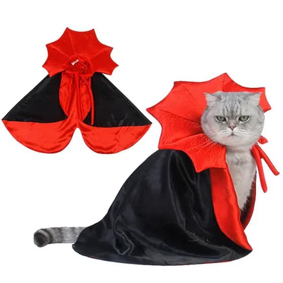Legal Halloween Trajes Para Animais De Estimação Cosplay Capa De Vampiro Cão Pequeno Gato Gatinho Filhote De Cachorro Vestido Kawaii Roupas Accessoties Presente