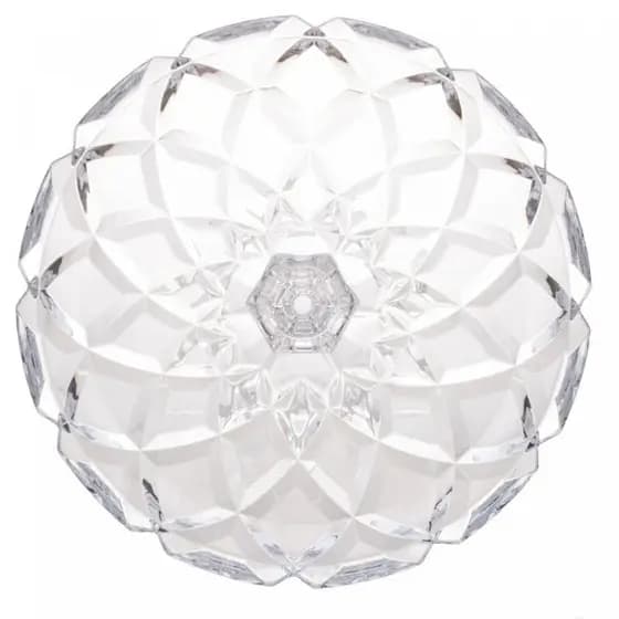 Prato para Bolo de Cristal Deli Diamond 30,5cm x 14,5cm
