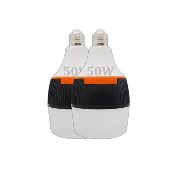 Kit C/2 Lampada De Emergencia Inteligente 8000k Recarregavel