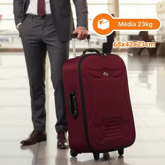 Mala de viagem média 23Kg M - Forrada Grotaferrata