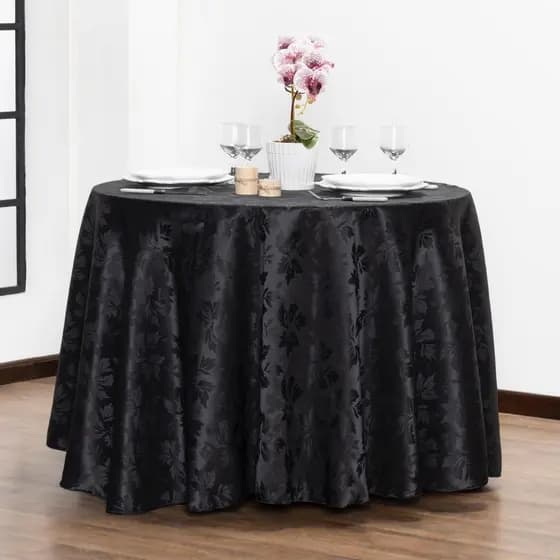 Kit com 10 Toalhas de Mesa Redonda Jacar 2,00m Jacquard Alta Qualidade Elegante Acabamento Impecável