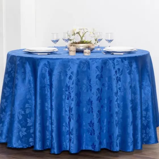 Kit 15 Toalhas Jogo de Mesa Jacar Redonda 2,00m Jacquard Elegante Festa Cozinha Buffet Restaurante