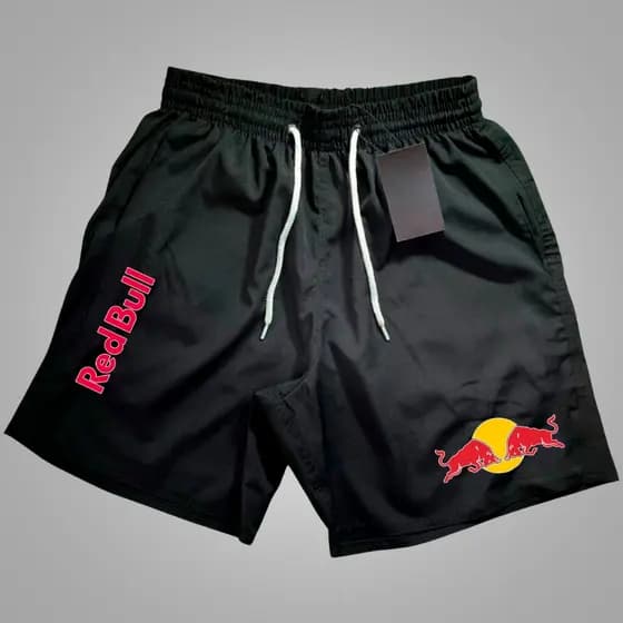Bermuda Mauricinho tactel.- REDBULL 02 - Acade, treino, crosmia,corrida sfit