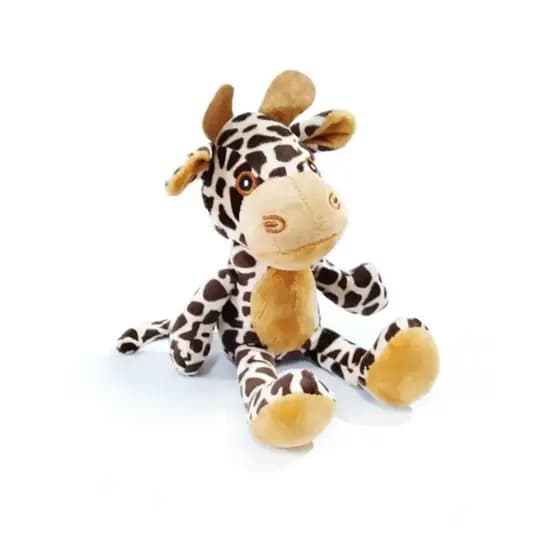 Brinquedo Pelúcia para Cachorros Dona Girafa J1085 África Pet Unidade