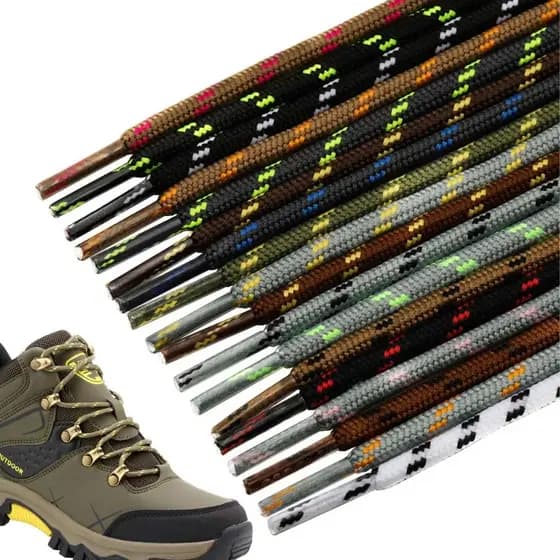 1 par Cadarço 1,50m 150cm preimum adventure bota hiking work boot combat boots cotrunos moc toe