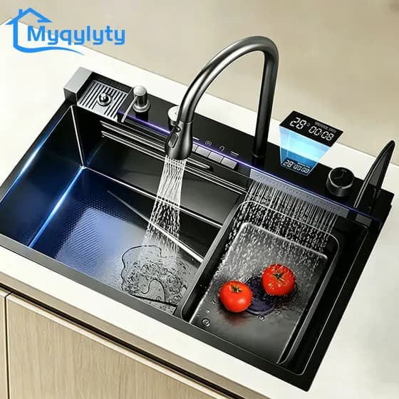 Cuba Gourmet Pia Cozinha Cascata Smart Multifuncional Pia Inteligente Premium Completa Moderna