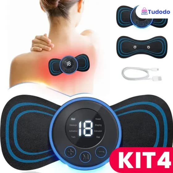Paga 2 e ganhe 3 ! Mini Massageador Relaxante Muscular Portátil Elétrico Recarregável