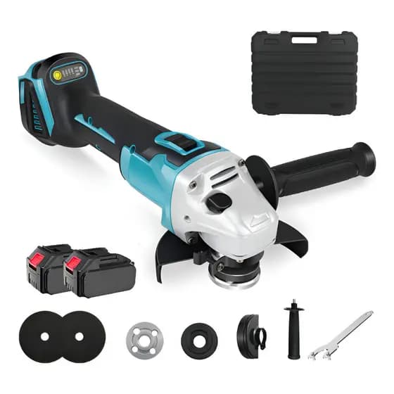 Esmerilhadeira lixadeira Politriz Sem Fio125mm/5polegadas Brushless 48v Com 2 Baterias