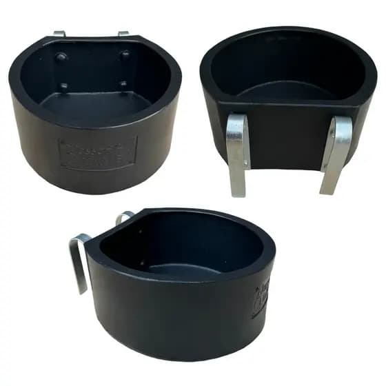 Kit 3 Cocho Comedouro Polietileno 8l Bebedouro Suporte Baia