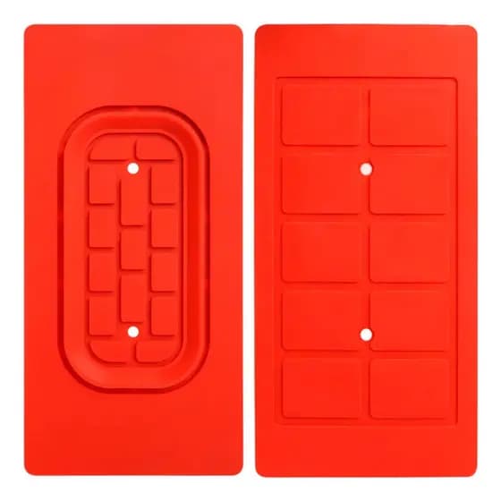 Manta Borracha para Separadora 6 polegadas Sucção Antiderrapante De Silicone laranja