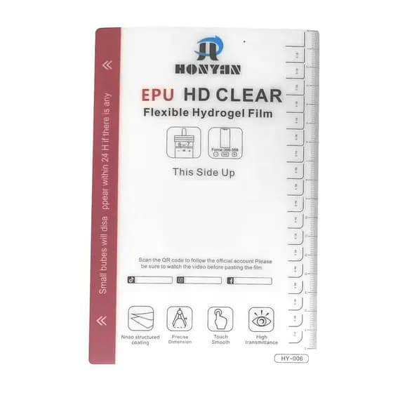 Pacote Película Hidrogel EPU HD (ag) 50 Un P/máquina Corte
