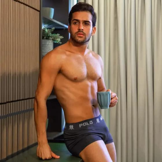 Kit 10 Cuecas Polo Wear Boxer Elástico Masculina Microfibra Lisa Sortida Confortável Adulto Original