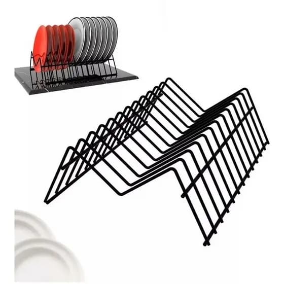 Organizador Suporte para Pratos Armário Vertical até 12 Pratos Cozinha Organizada