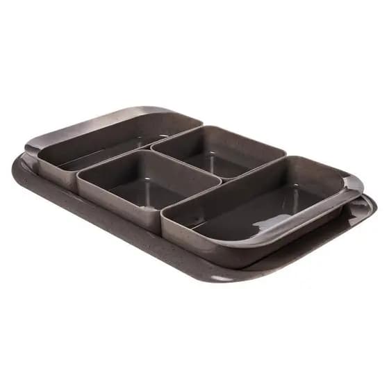 Bandeja Aperitivos Petiscos Petisqueira 5 Peças Plasútil Mesa Posta Queijo Frutas Dia das Mães