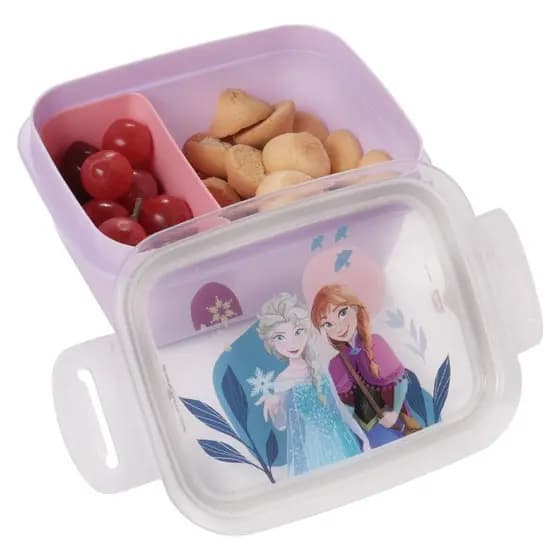 Marmita Hermética Frozen Moana Princesas Divisória Lancheira Plasútil