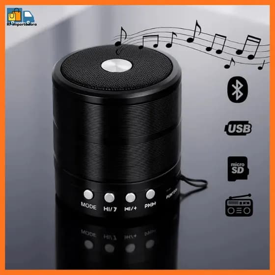 Mini Caixinha De Som 887 Bluetooth Portátil Bateria Recarregável