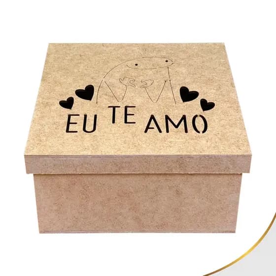 Caixa Meme 20x20x10 Mdf Cru Tampa Sapato Lembrancinha