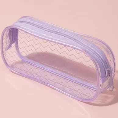 ESTOJO TRANSPARENTE - 1 ZIPER