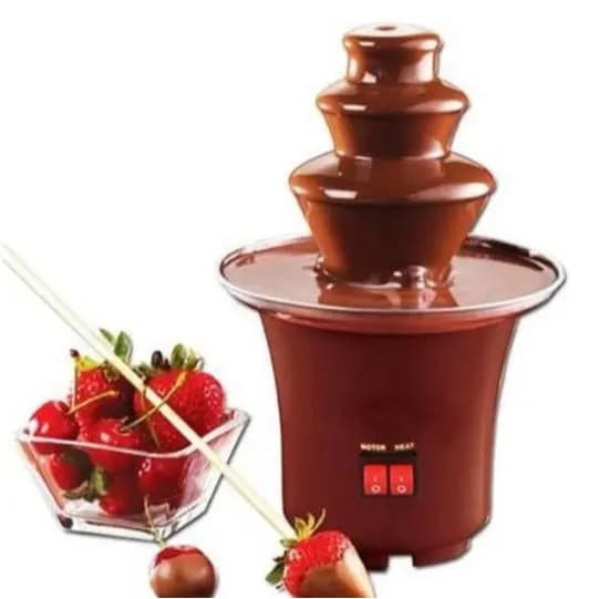 Cascata de Chocolate Fonte Panela Fondue Eletrica 3 andares
