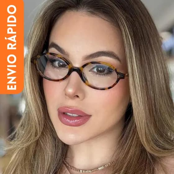 Óculos De Sol Ovais De Armação Pequena De Luxo UV400 Com Estampa De Leopardo Computador