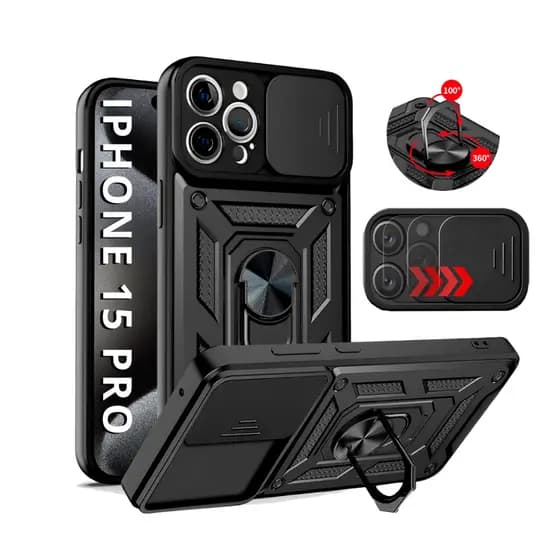 Capa Capinha Armor Militar Anti Impacto P/ iPhone 15 Pro - Protetora