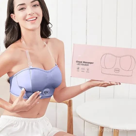 Nova Roupa Íntima Inteligente para Massagem, Sutiã Massageador de Seios de Alta Qualidade